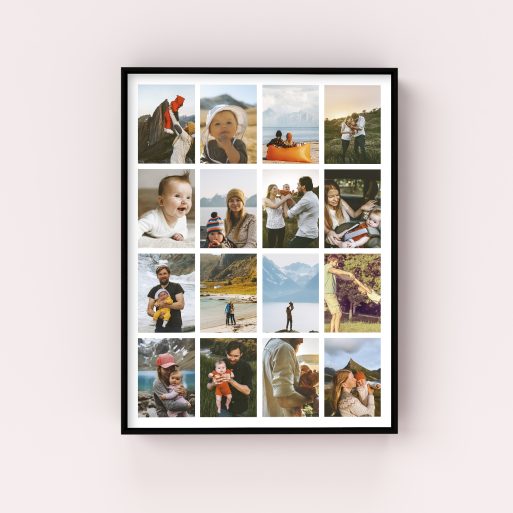 Wall Art Framed Print - Spectrum of Moments - Capture a kaleidoscope of memories with this portrait-oriented canvas, holding the essence of countless cherished moments.