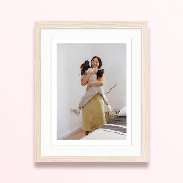 bright moments framed mounted photo print modern style 400x300 portrait wood - Bright Moments