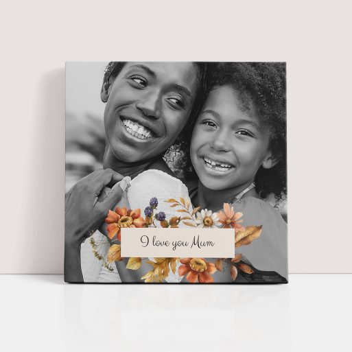 Photo of a canvas print called 'Blooming Motherhood'. It is 20cm x 20cm in size, in a Square orientation. It has space for 1 photos.