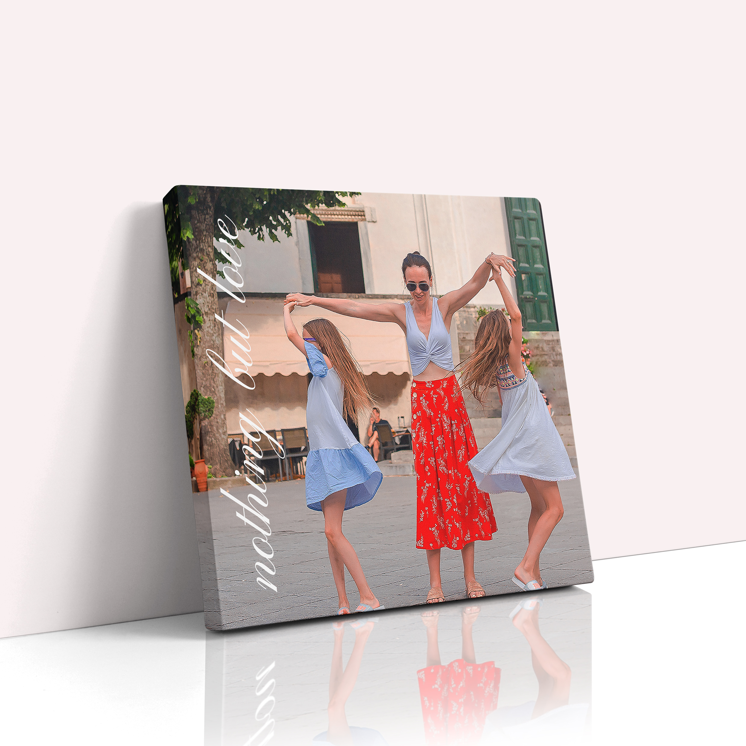 Photo of a canvas print called 'Nurturing Moments'. It is 20cm x 20cm in size, in a Square orientation. It has space for 1 photos.