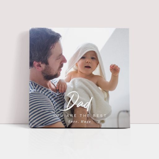 Photo of a canvas print called 'Papa’s Presence'. It is 20cm x 20cm in size, in a Square orientation. It has space for 1 photos.