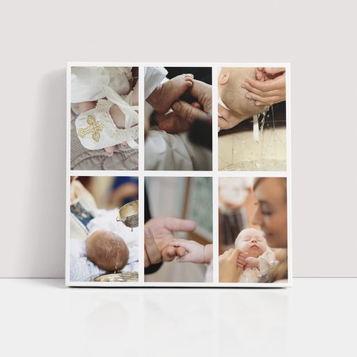 Photo of a canvas print called 'Photographic Symphony'. It is 20cm x 20cm in size, in a Square orientation. It has space for 6 photos.