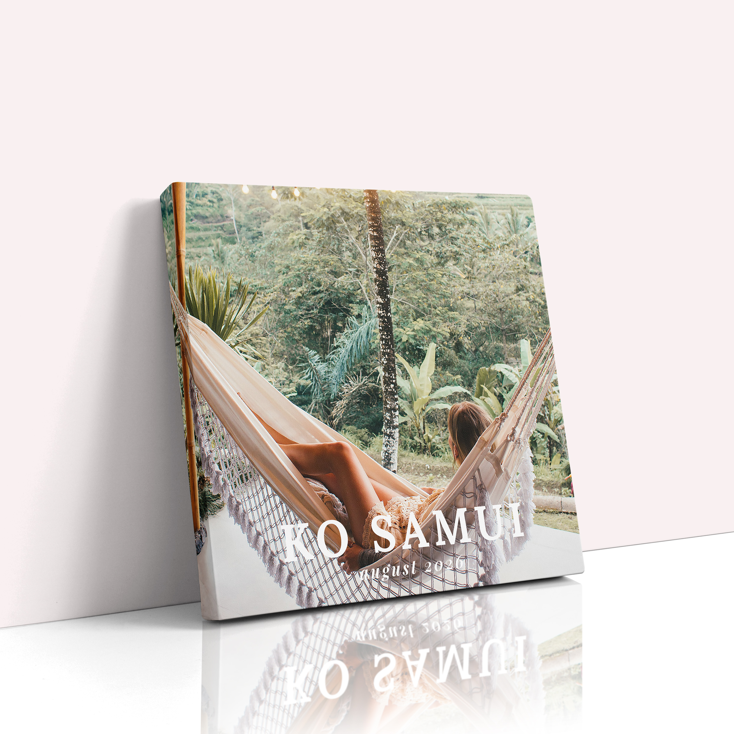Photo of a canvas print called 'Season’s Reflection'. It is 20cm x 20cm in size, in a Square orientation. It has space for 1 photos.