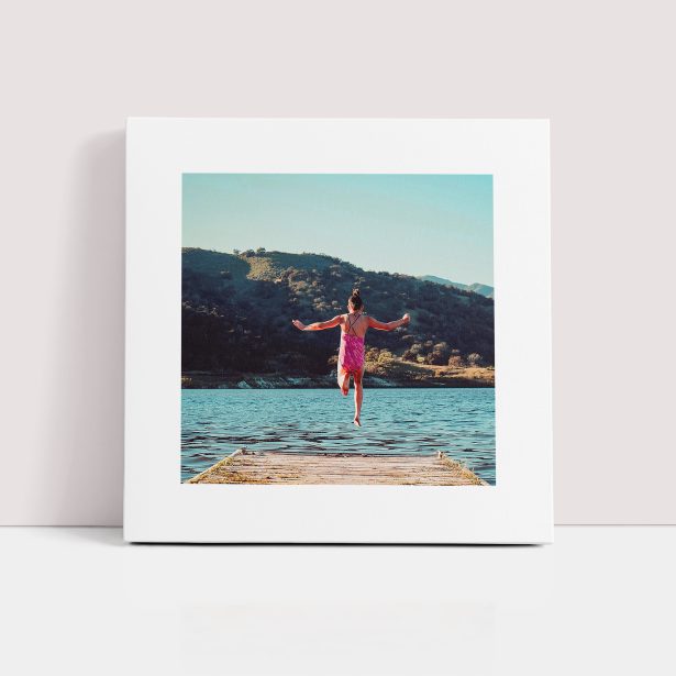 Photo of a canvas print called 'Stacked'. It is 20cm x 20cm in size, in a Square orientation. It has space for 1 photos.
