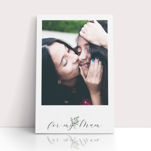 Photo of a canvas print called 'Mom’s Smile'. It is 30cm x 20cm in size, in a Portrait orientation. It has space for 1 photos.