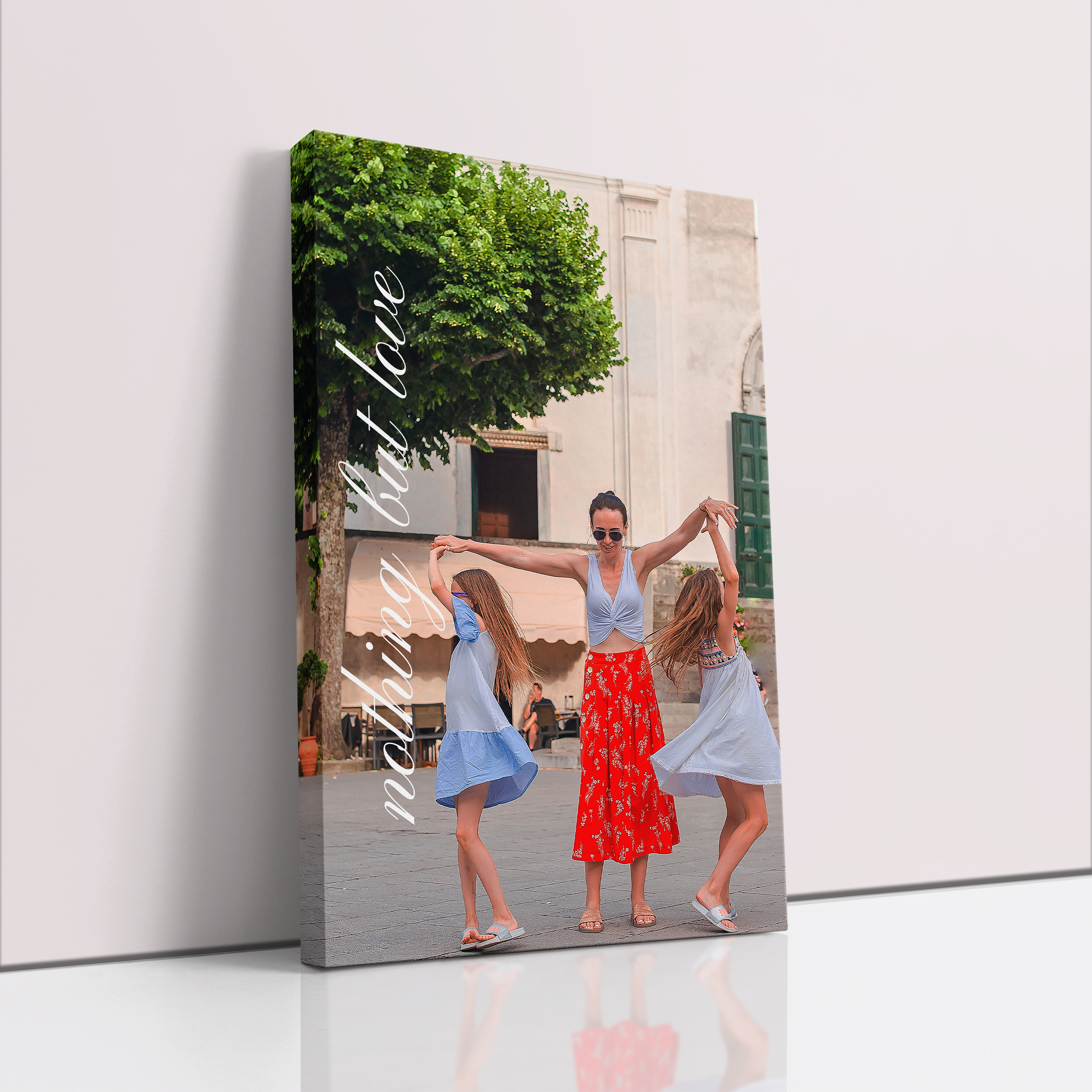 Photo of a canvas print called 'Nurturing Moments'. It is 30cm x 20cm in size, in a Portrait orientation. It has space for 1 photos.
