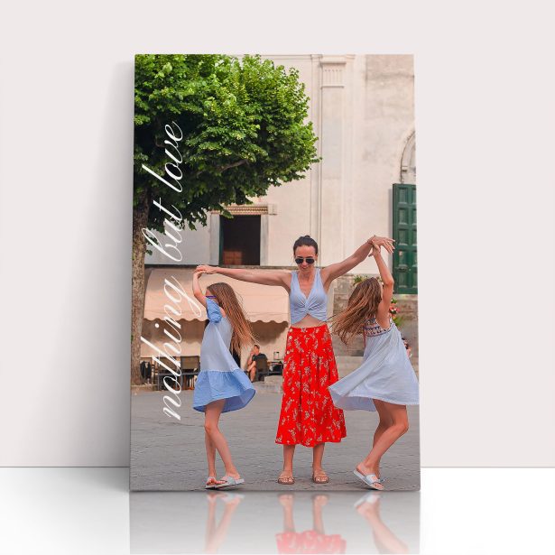 Photo of a canvas print called 'Nurturing Moments'. It is 30cm x 20cm in size, in a Portrait orientation. It has space for 1 photos.