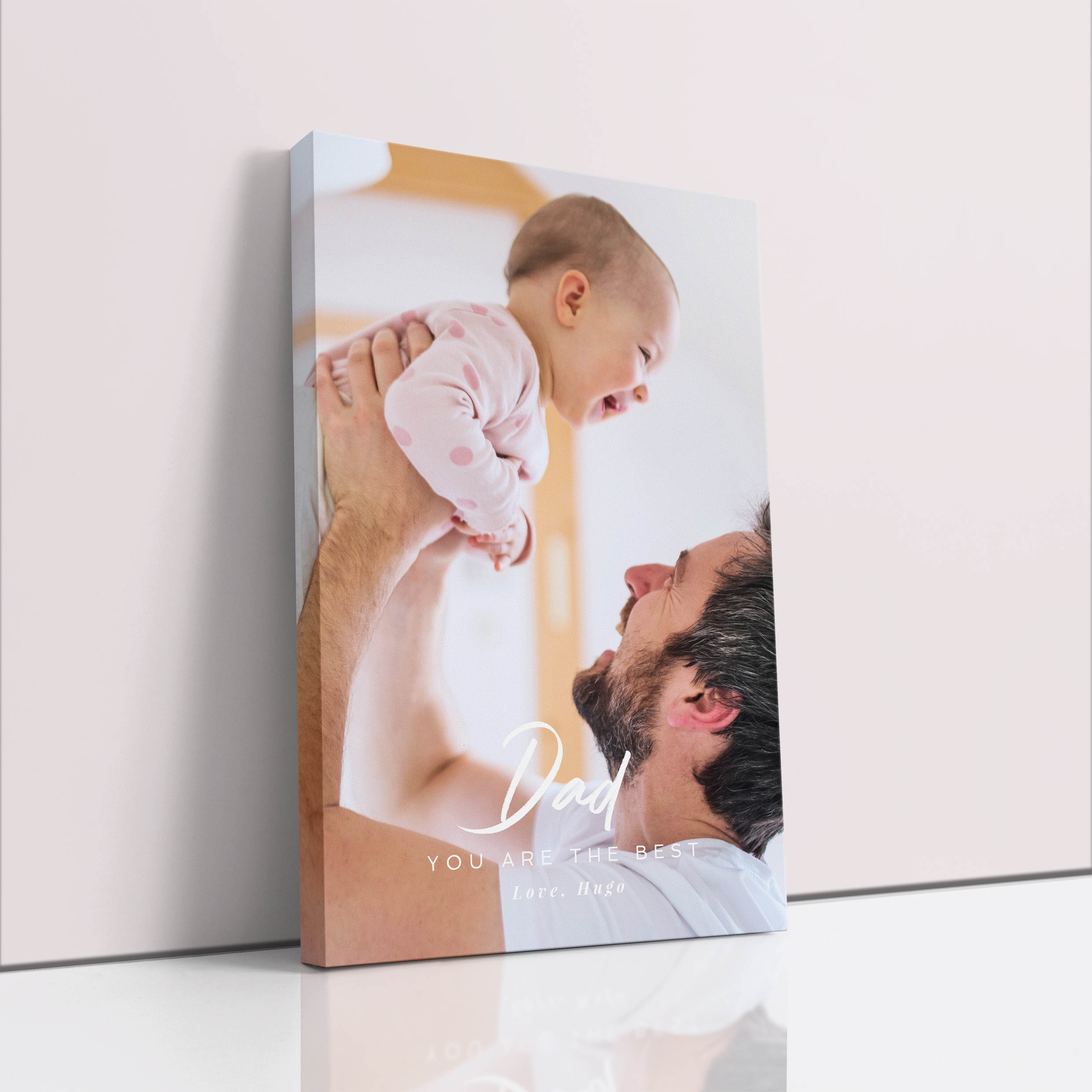 Photo of a canvas print called 'Papa’s Presence'. It is 30cm x 20cm in size, in a Portrait orientation. It has space for 1 photos.