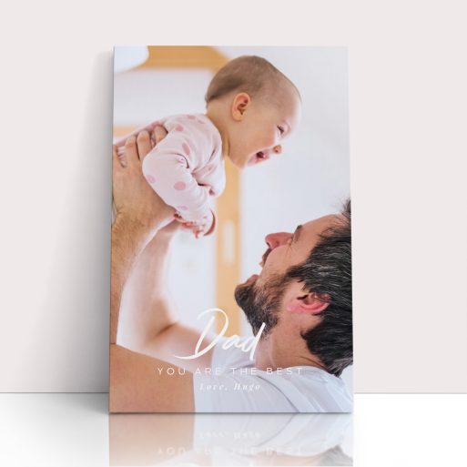 Photo of a canvas print called 'Papa’s Presence'. It is 30cm x 20cm in size, in a Portrait orientation. It has space for 1 photos.