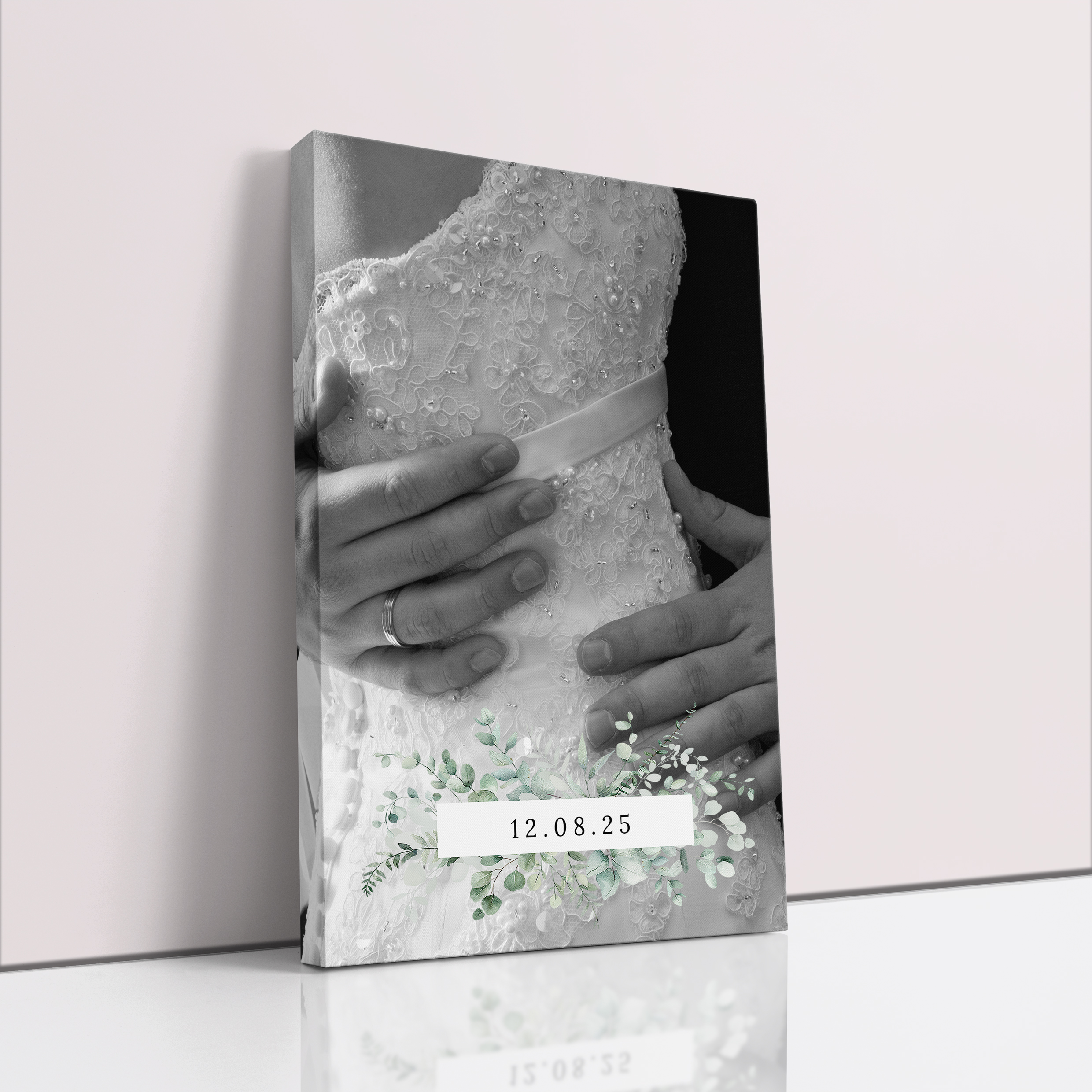 Photo of a canvas print called 'Sealed with Love'. It is 30cm x 20cm in size, in a Portrait orientation. It has space for 1 photos.