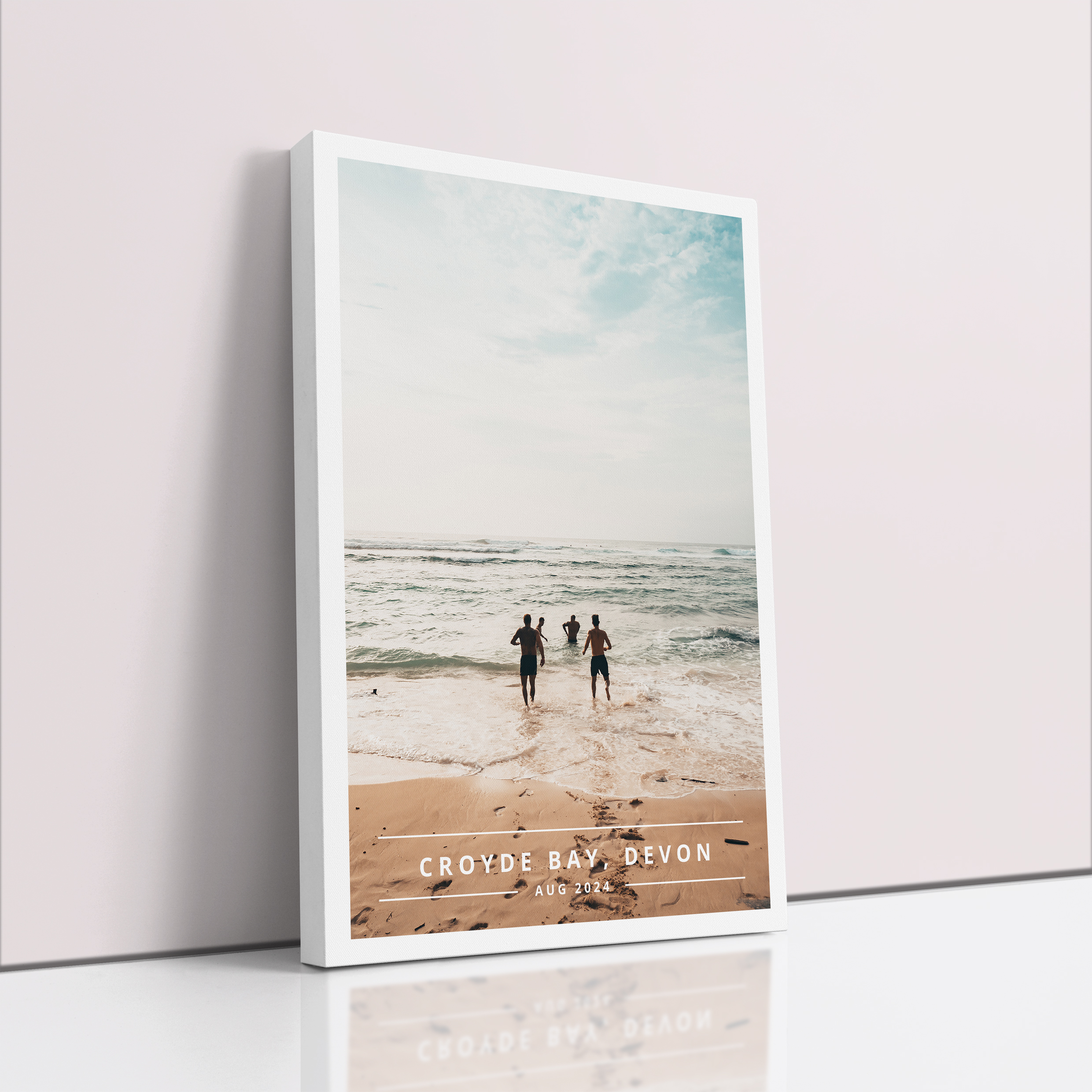 Photo of a canvas print called 'There and then'. It is 30cm x 20cm in size, in a Portrait orientation. It has space for 1 photos.