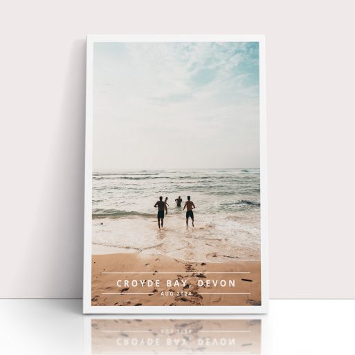 Photo of a canvas print called 'There and then'. It is 30cm x 20cm in size, in a Portrait orientation. It has space for 1 photos.