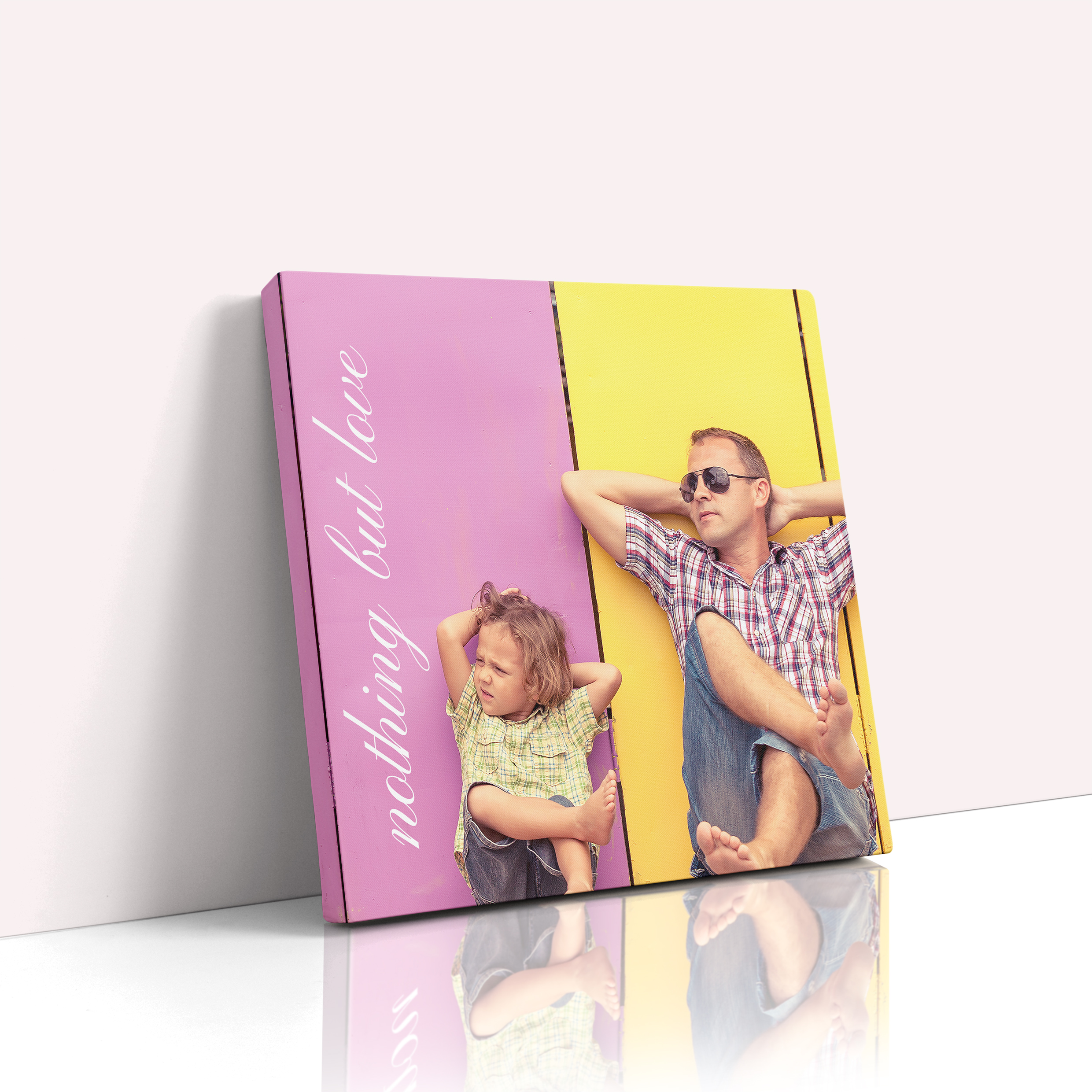  Personalised Love Radiance Stretch Canvas Print - Celebrate special occasions with this portrait-oriented canvas, capturing the essence of love with a cherished photo.