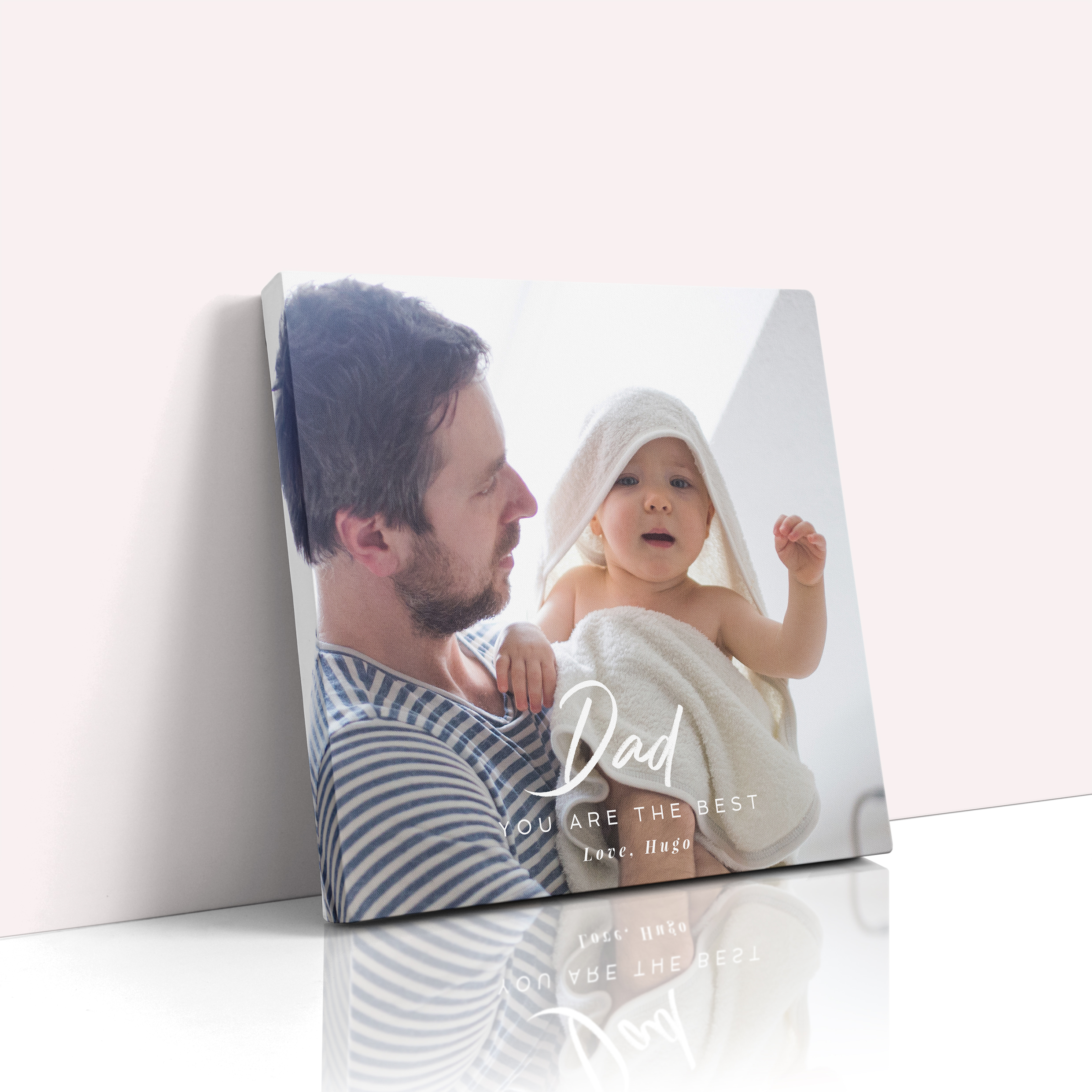 Photo of a canvas print called 'Papa’s Presence'. It is 30cm x 30cm in size, in a Square orientation. It has space for 1 photos.