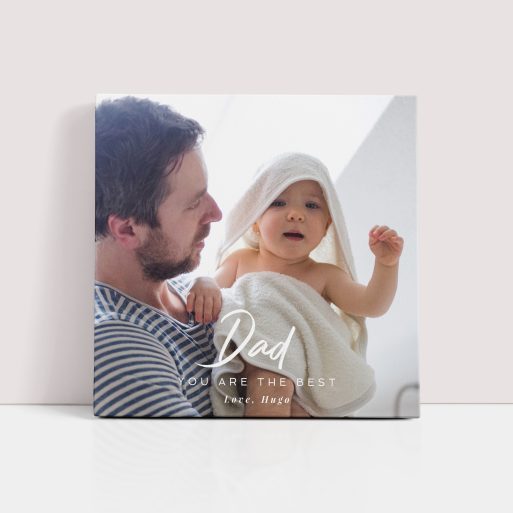 Photo of a canvas print called 'Papa’s Presence'. It is 30cm x 30cm in size, in a Square orientation. It has space for 1 photos.