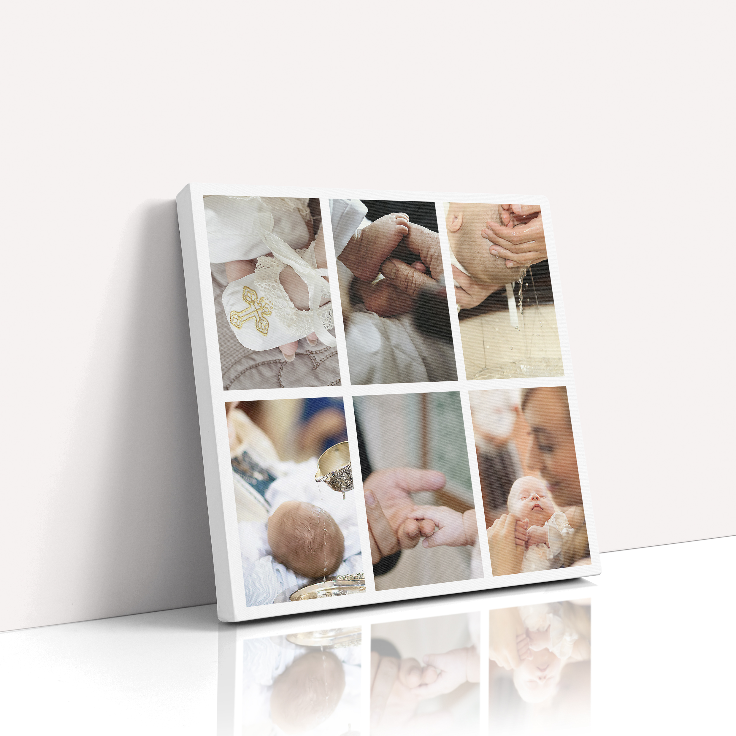 Photo of a canvas print called 'Photographic Symphony'. It is 30cm x 30cm in size, in a Square orientation. It has space for 6 photos.