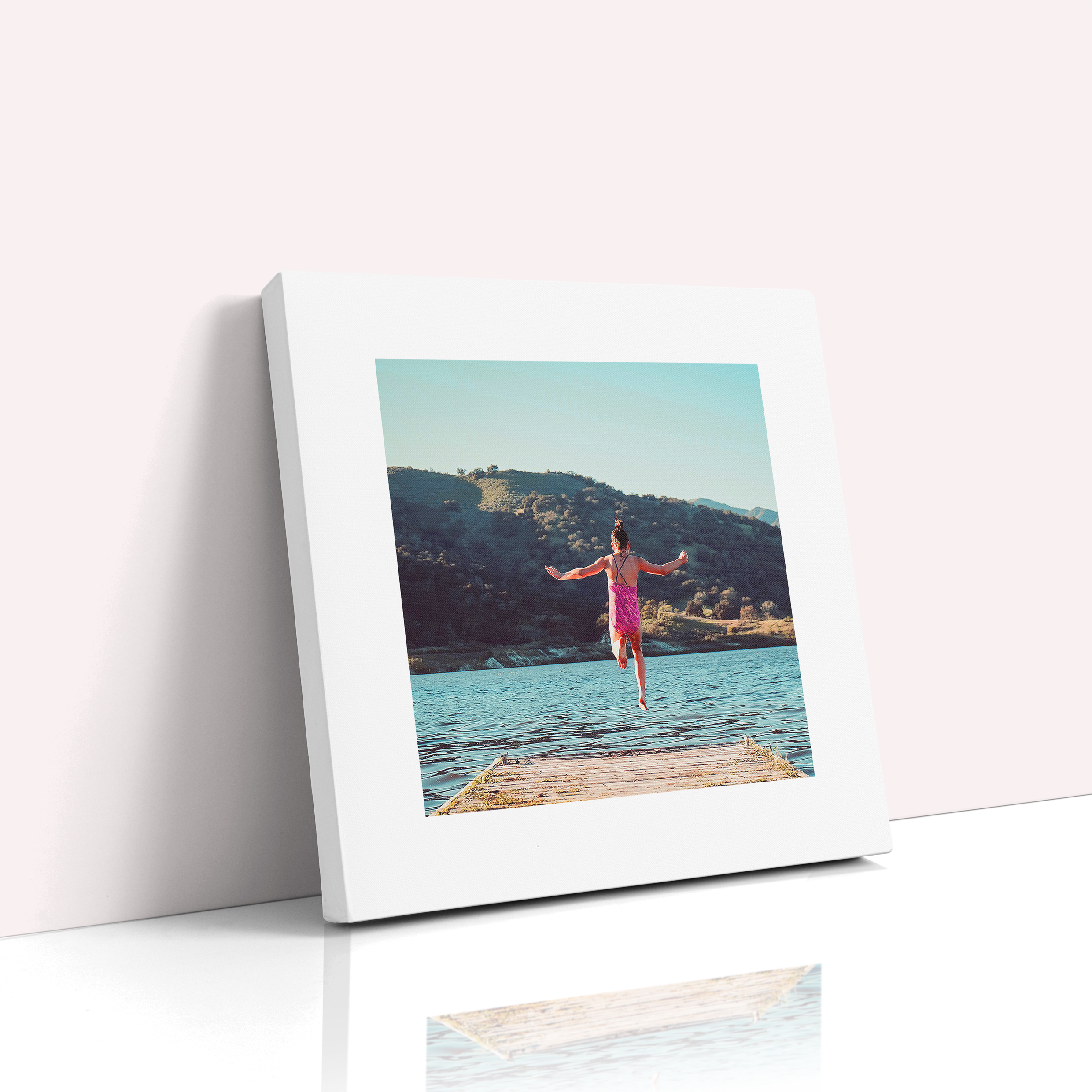 Photo of a canvas print called 'Stacked'. It is 30cm x 30cm in size, in a Square orientation. It has space for 1 photos.