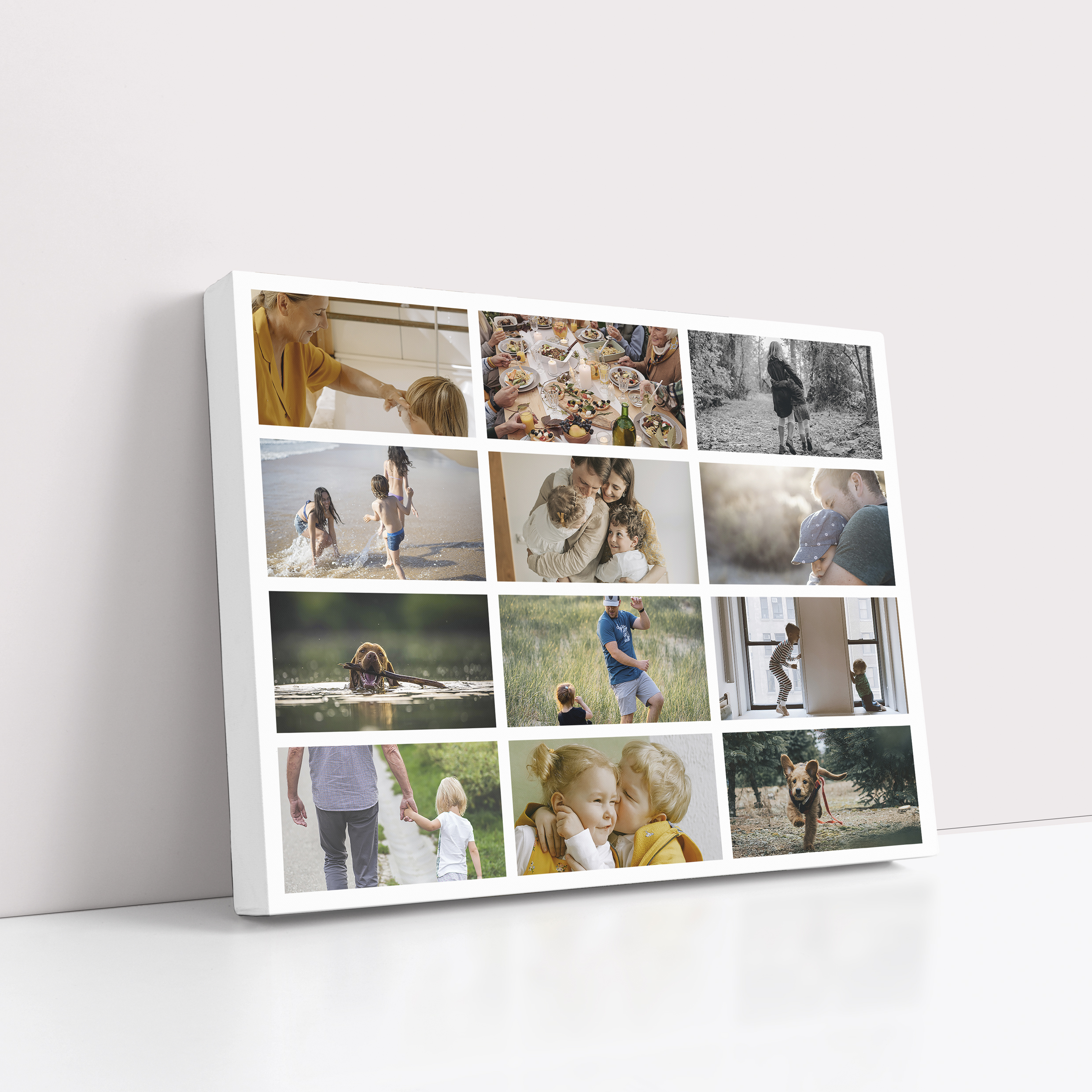  Personalized Collage of Life Stretch Canvas Print - Curate 10+ Cherished Photos