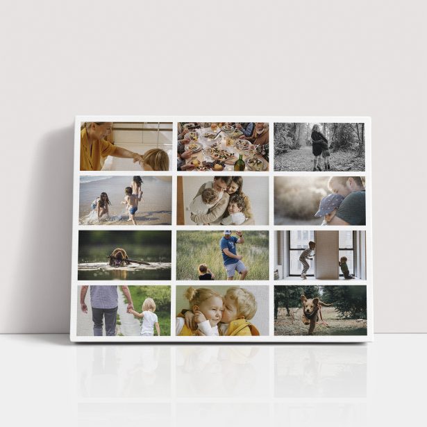  Personalized Collage of Life Stretch Canvas Print - Curate 10+ Cherished Photos