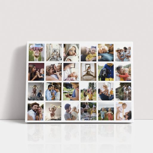  Collage of Memories Personalised Stretch Canvas Print - Stunning Compilation of Treasured Moments
