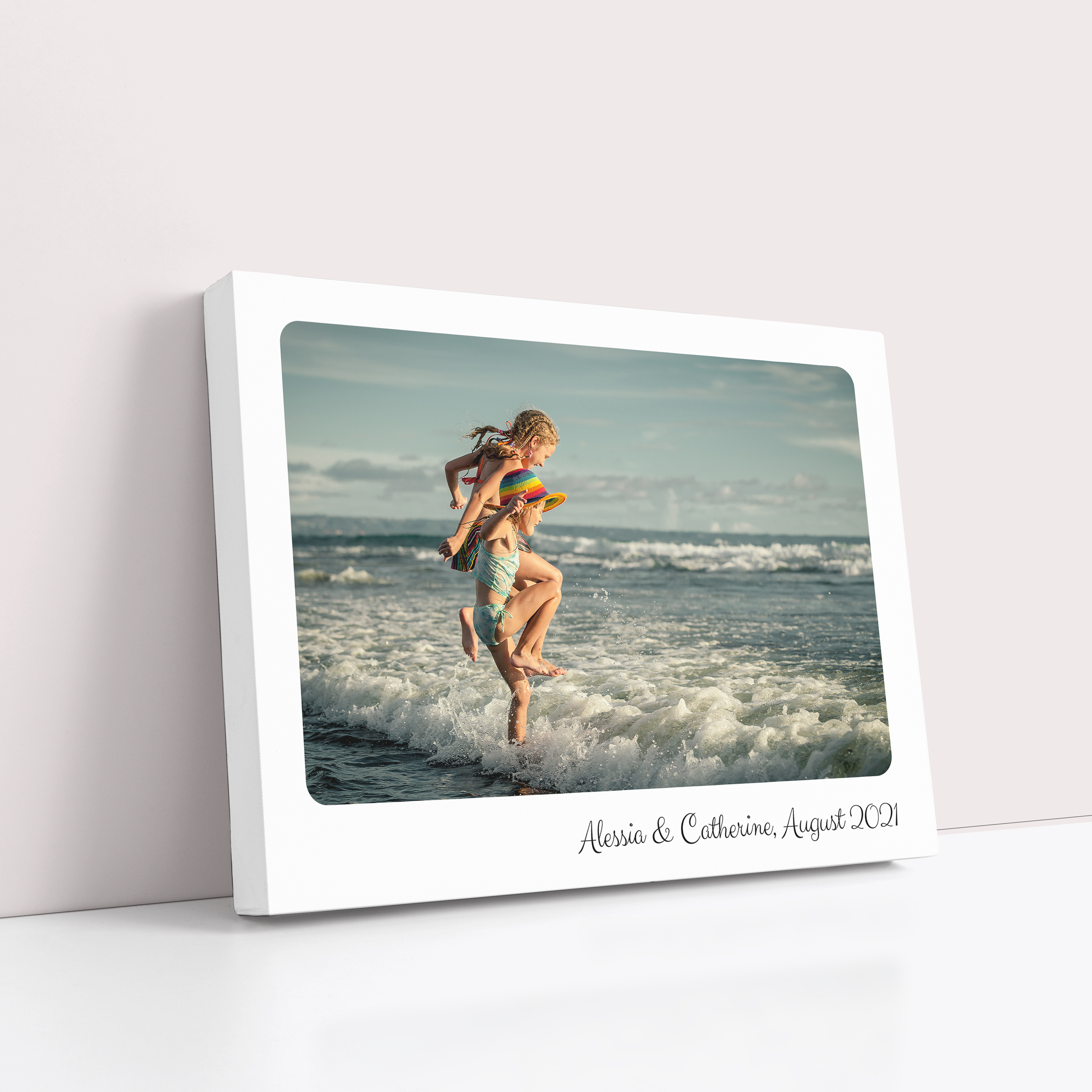 Curved Corners Personalised Stretch Canvas Print - Turn cherished photos into stunning masterpieces