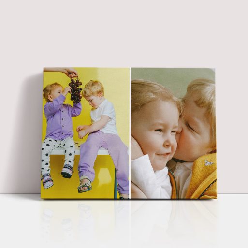 Double Trouble Personalised Stretch Canvas Print - Unveil unmatched quality and sophistication