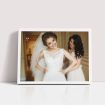 Landscape White Personalized Stretch Canvas Print - Relive the love and joy of your wedding day with this beautiful canvas print.
