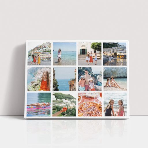  Personalized Massive Montage Stretch Canvas Print - Curate 10+ Cherished Photos