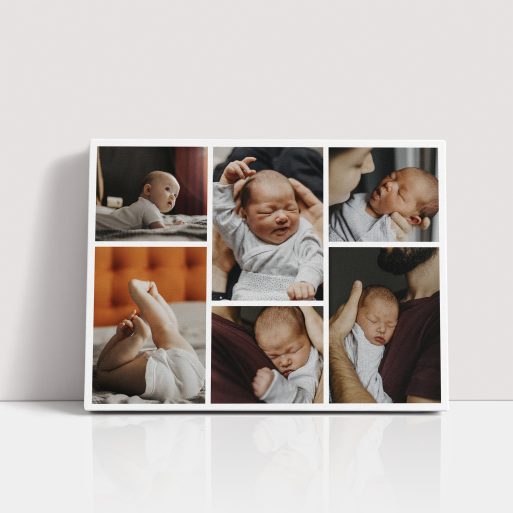 Memories Mosaic Personalised Stretch Canvas Print - Create a captivating mosaic of your cherished moments with unparalleled clarity and vibrant colors.