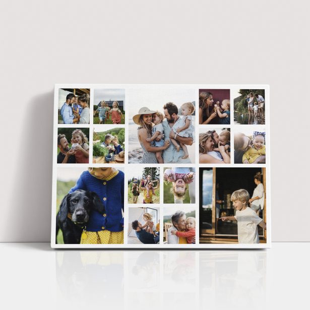  Personalized Memories Overload Stretch Canvas Print - Customizable with 10+ Cherished Photos