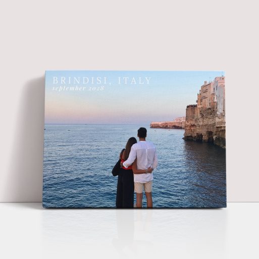 Shared Moments Personalised Stretch Canvas Print - Embrace nostalgia with a landscape masterpiece