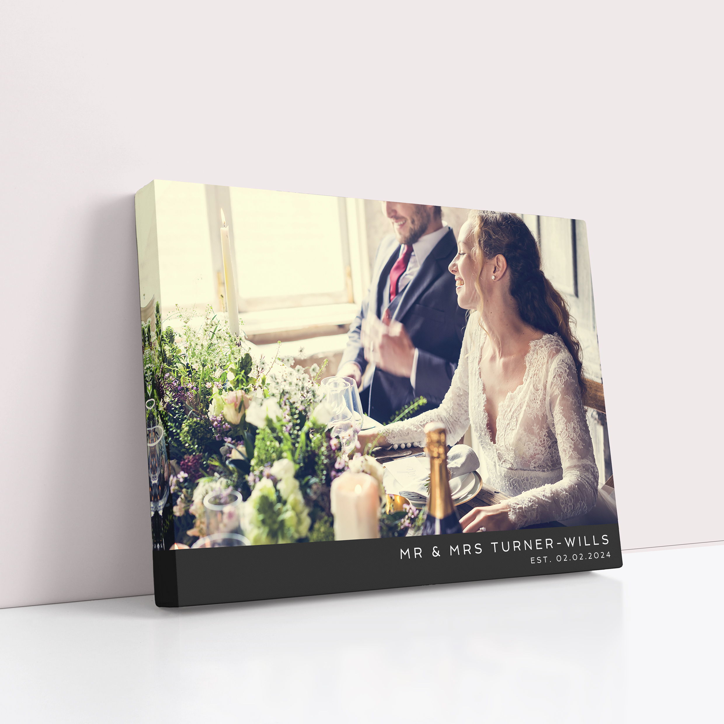 Personalized Wedding Bliss Stretch Canvas Print - Capture the Magic of Your Wedding Day