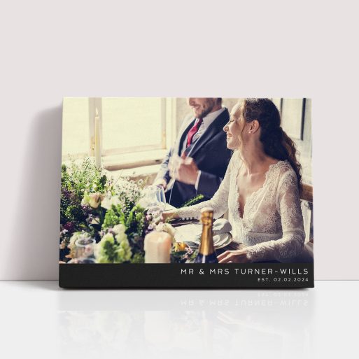  Personalized Wedding Bliss Stretch Canvas Print - Capture the Magic of Your Wedding Day