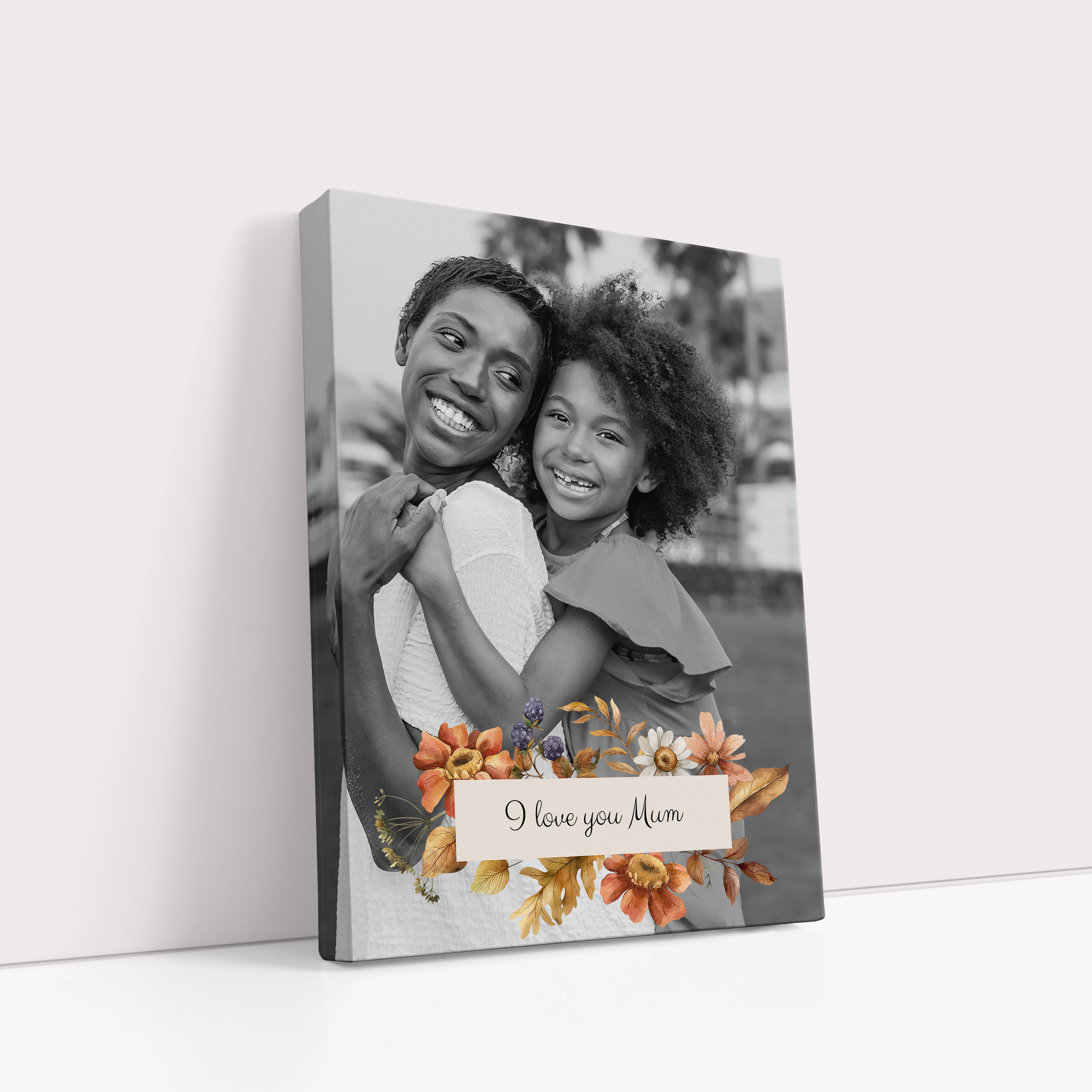 Photo of a canvas print called 'Blooming Motherhood'. It is 40cm x 30cm in size, in a Portrait orientation. It has space for 1 photos.