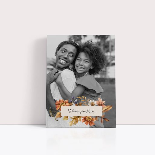 Photo of a canvas print called 'Blooming Motherhood'. It is 40cm x 30cm in size, in a Portrait orientation. It has space for 1 photos.