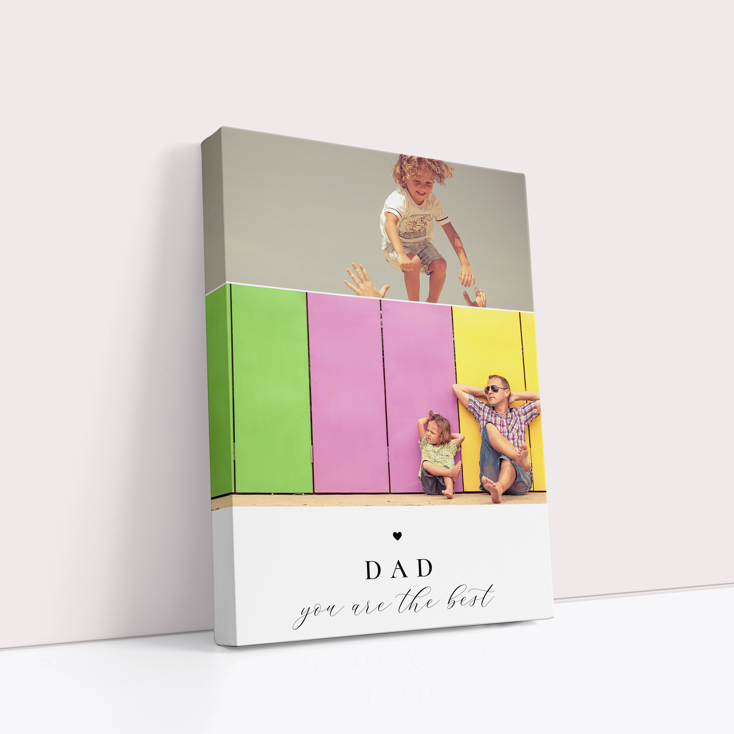  Father's Bond Personalised Stretch Canvas Print - Heartfelt Father's Day Gift