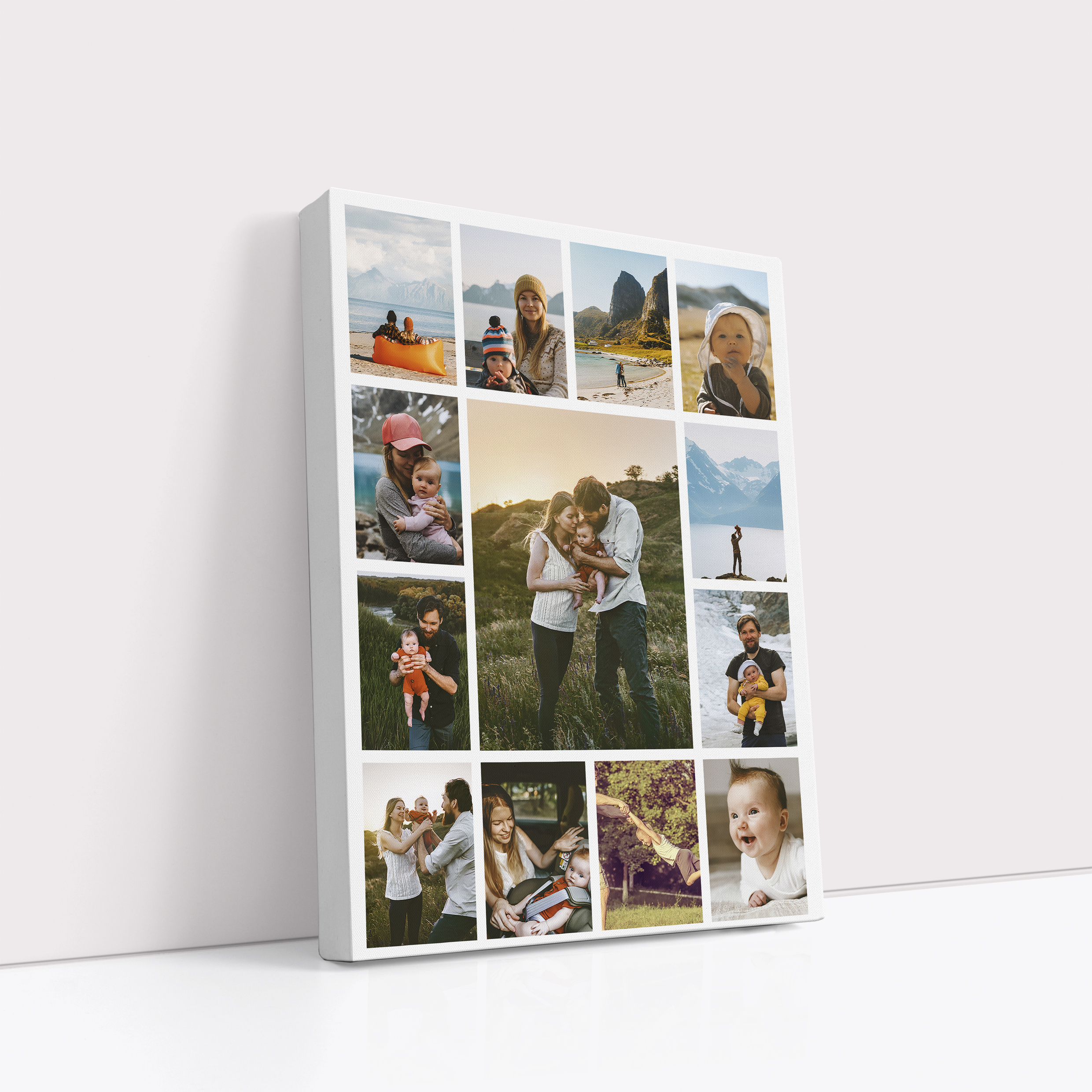 Canvas Harmony Custom Stretch Canvas Print - Craft a Symphony of Cherished Memories with 10+ Photos