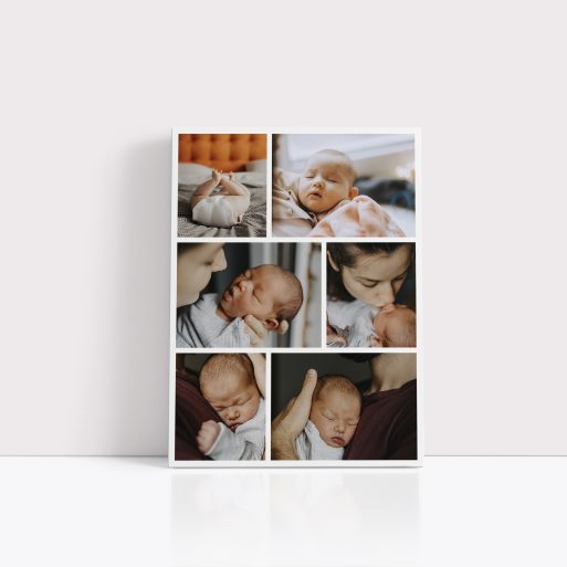 Memory Patchwork Photo Canvas Print - Craft a Stunning Collage with Six Cherished Photos