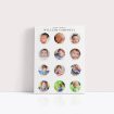 Month by Month Personalised Stretch Canvas Print - Enduring Family Keepsake