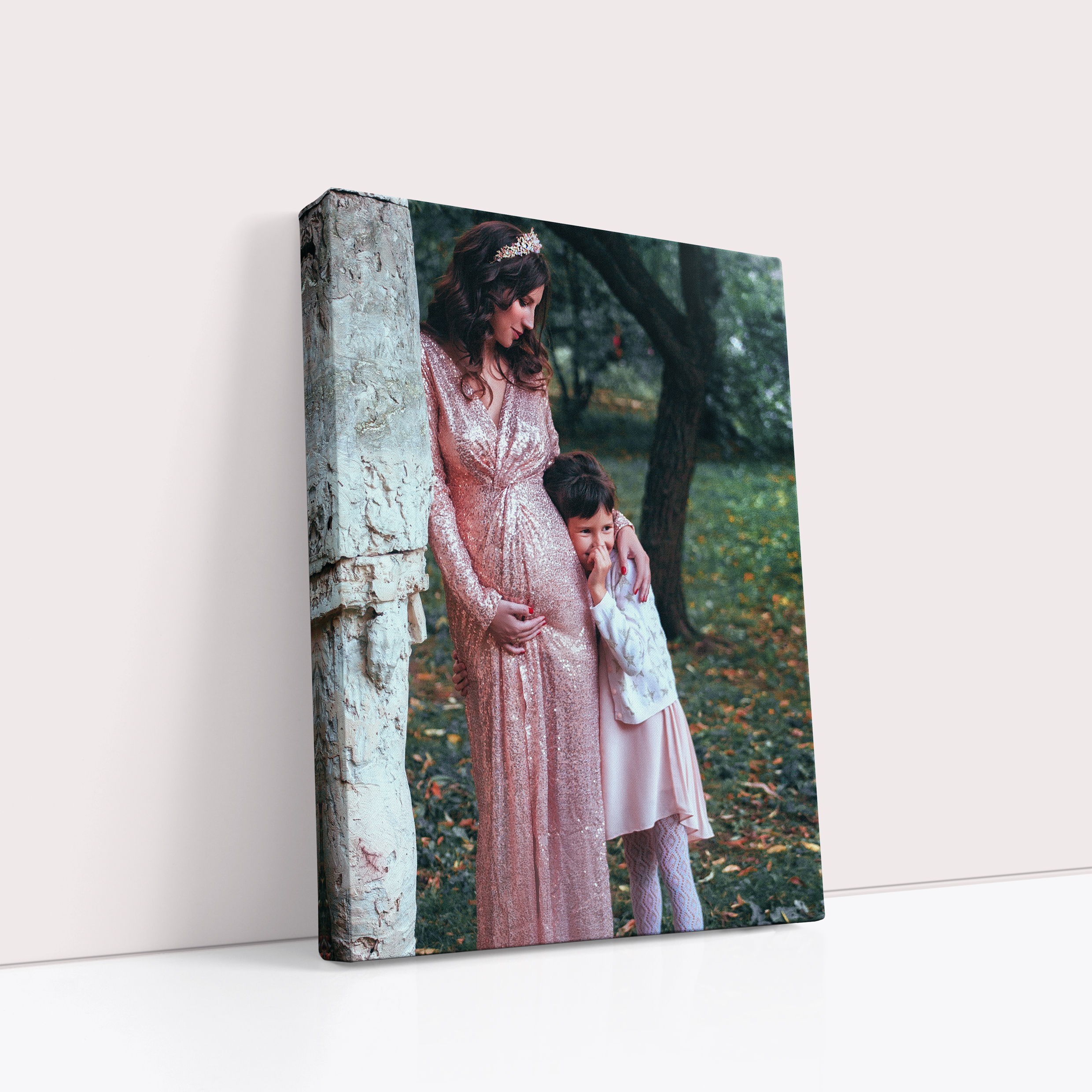 Photo of a canvas print called 'Motherhood Magic'. It is 40cm x 30cm in size, in a Portrait orientation. It has space for 1 photos.