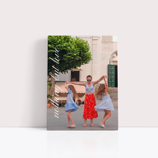 Photo of a canvas print called 'Nurturing Moments'. It is 40cm x 30cm in size, in a Portrait orientation. It has space for 1 photos.