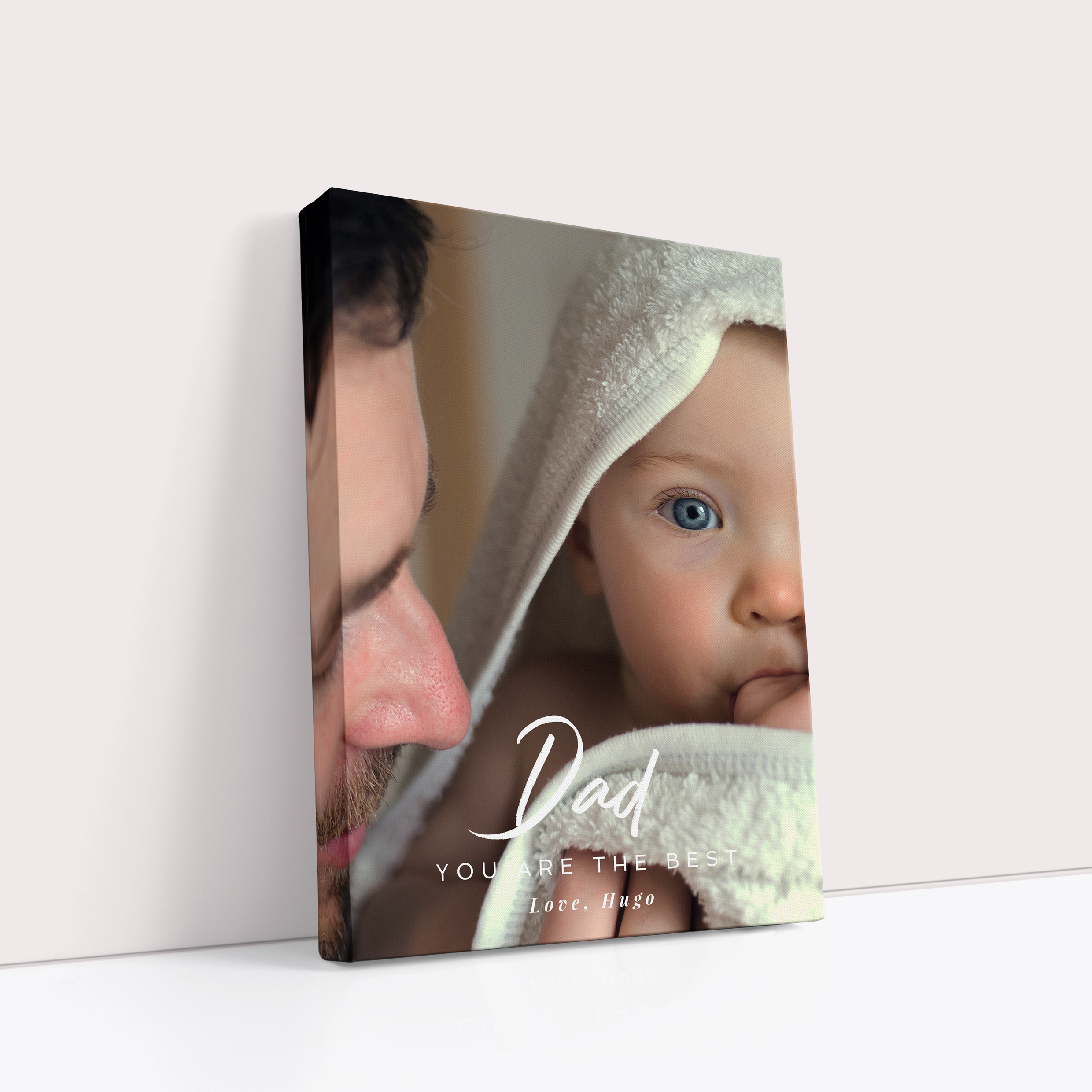 Photo of a canvas print called 'Papa’s Presence'. It is 40cm x 30cm in size, in a Portrait orientation. It has space for 1 photos.