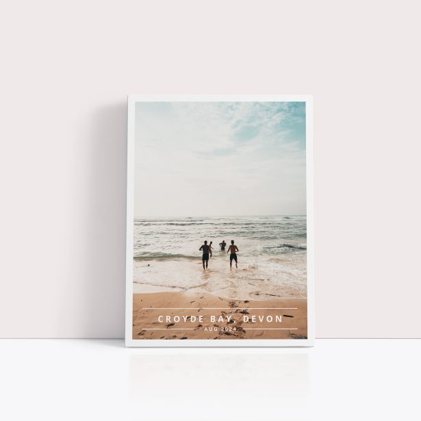  There and Then Personalised Stretch Canvas Print - Bespoke and Unique Photo Display