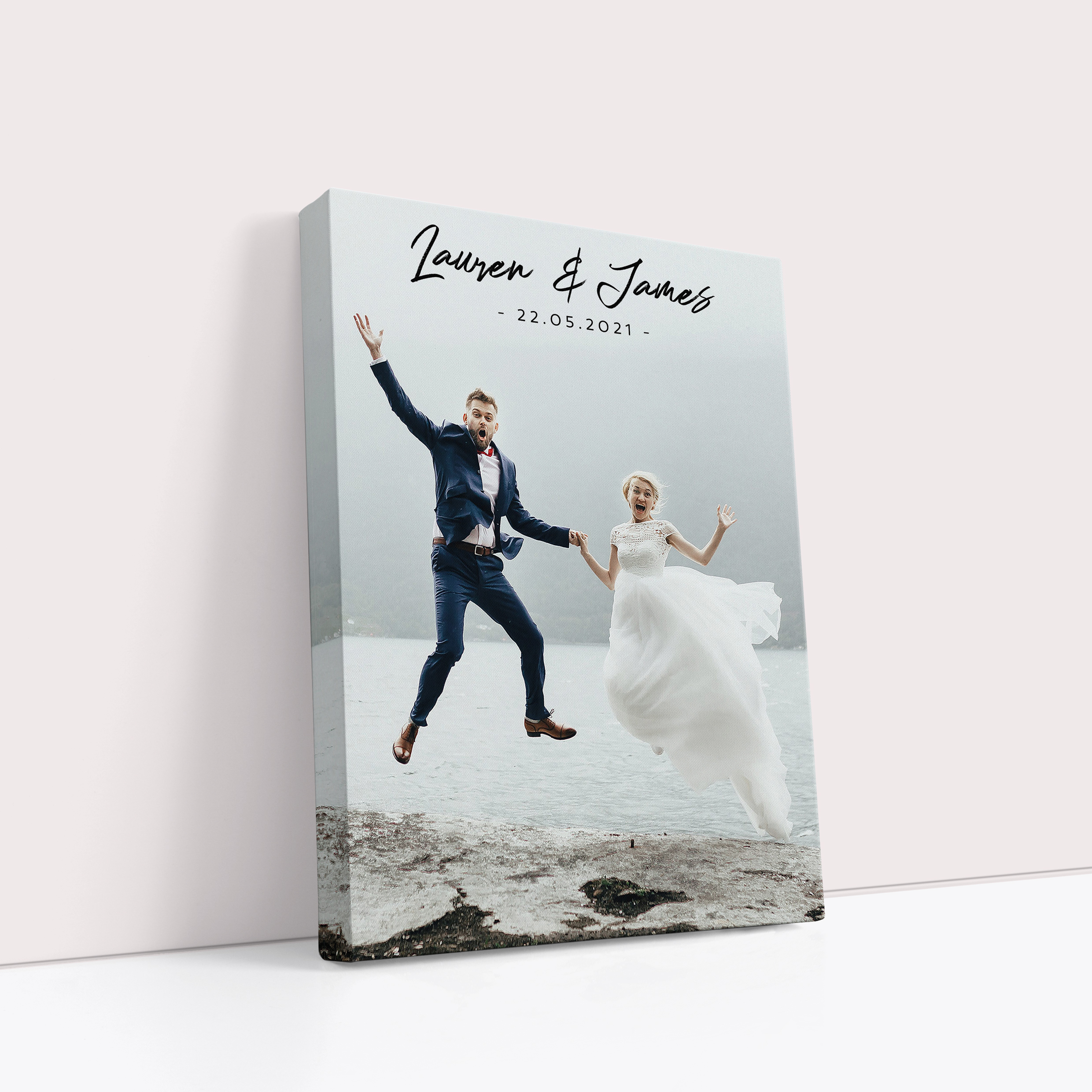 Eternal Matrimony Personalised Stretch Canvas Print – Embrace Everlasting Love