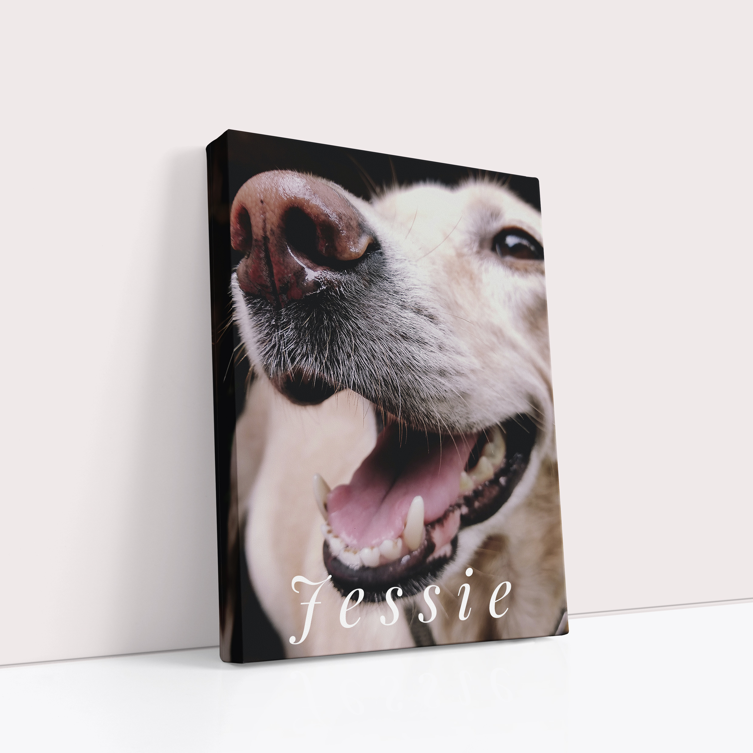 Whiskers and Wags Personalised Stretch Canvas Print – Celebrate the Love for Your Furry Friends