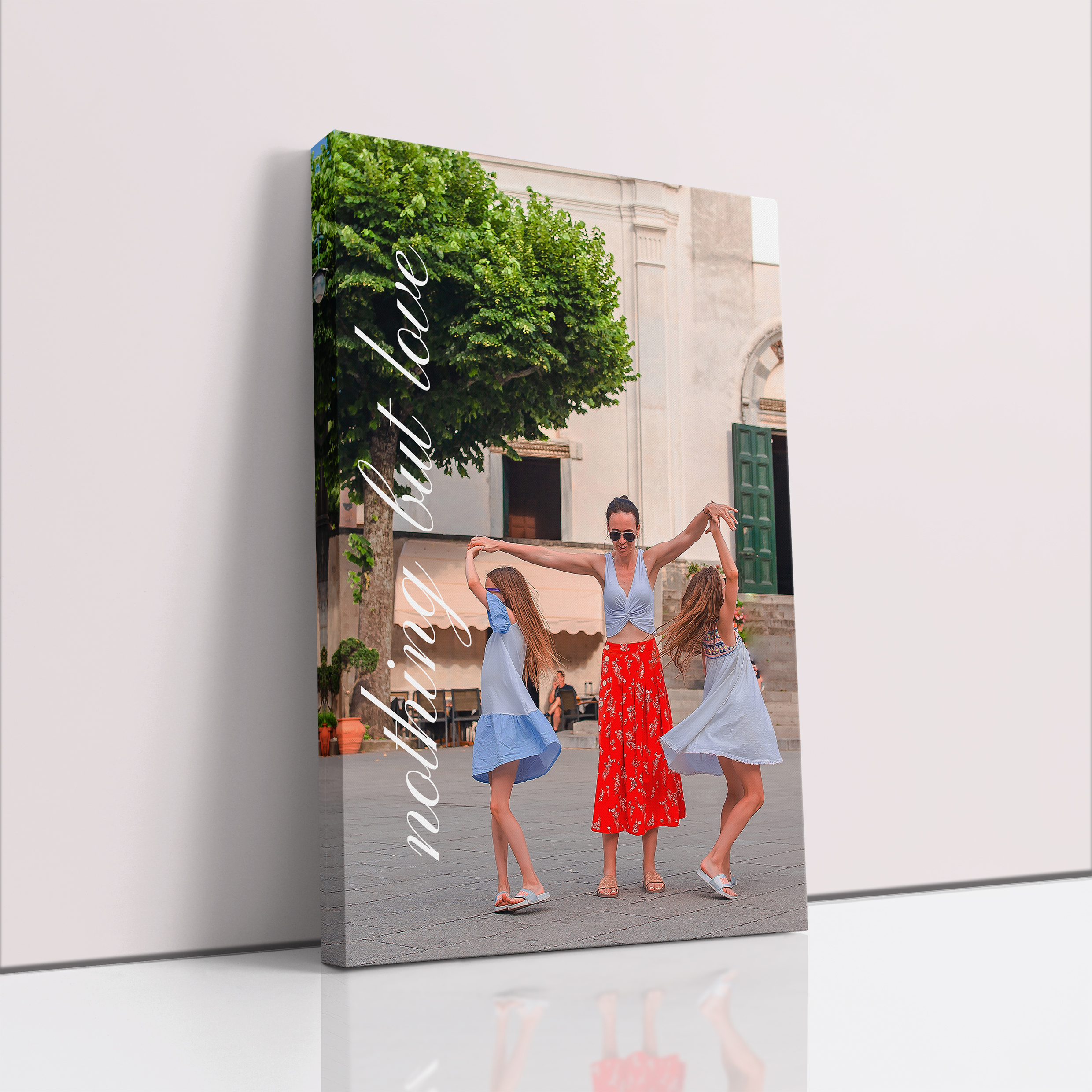 Photo of a canvas print called 'Nurturing Moments'. It is 60cm x 40cm in size, in a Portrait orientation. It has space for 1 photos.