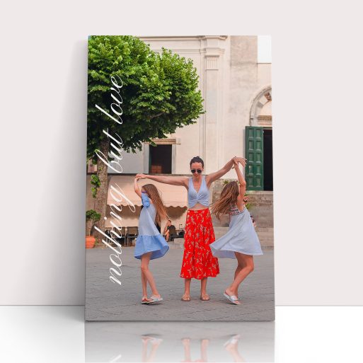 Photo of a canvas print called 'Nurturing Moments'. It is 60cm x 40cm in size, in a Portrait orientation. It has space for 1 photos.