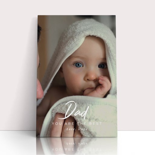 Photo of a canvas print called 'Papa’s Presence'. It is 60cm x 40cm in size, in a Portrait orientation. It has space for 1 photos.