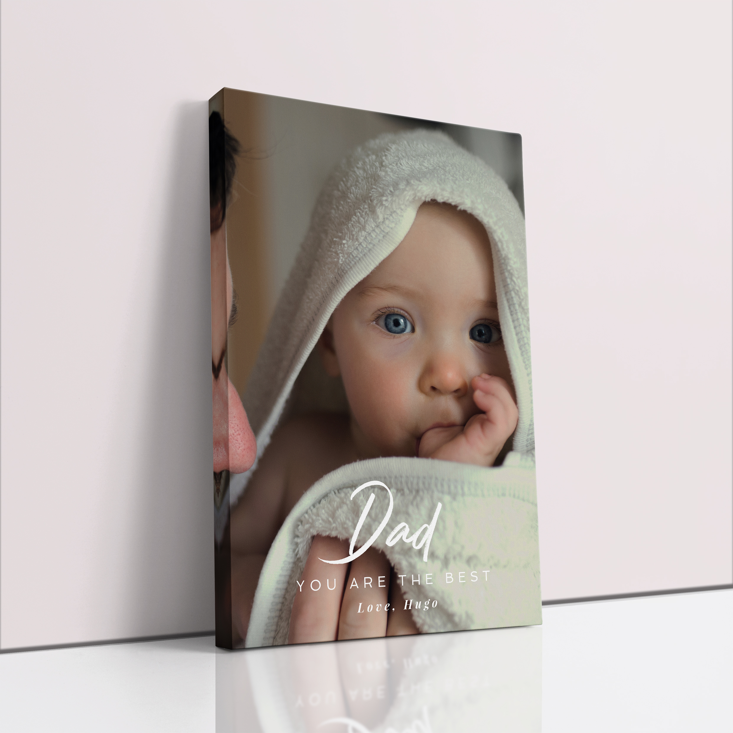 Photo of a canvas print called 'Papa’s Presence'. It is 60cm x 40cm in size, in a Portrait orientation. It has space for 1 photos.