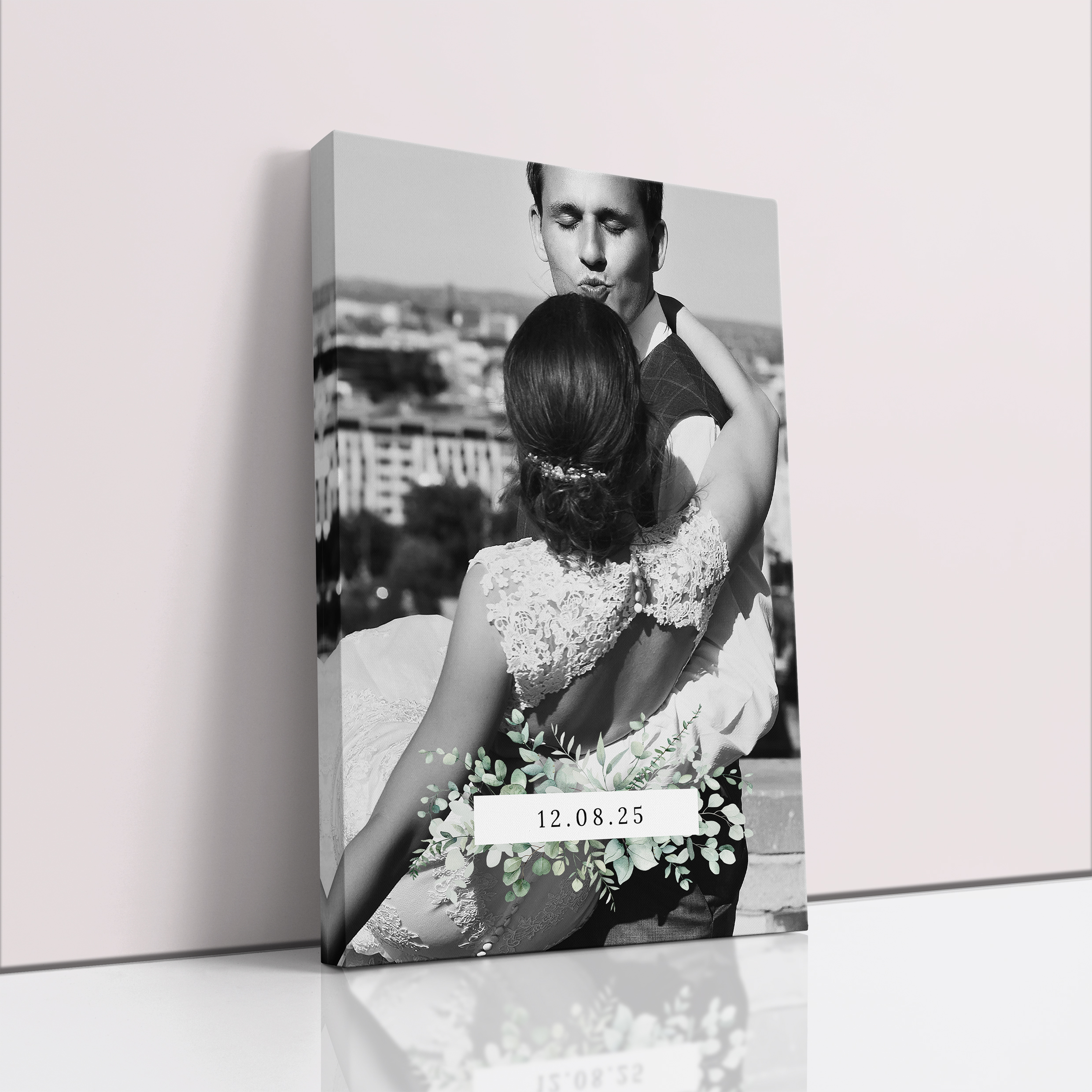 Photo of a canvas print called 'Sealed with Love'. It is 60cm x 40cm in size, in a Portrait orientation. It has space for 1 photos.
